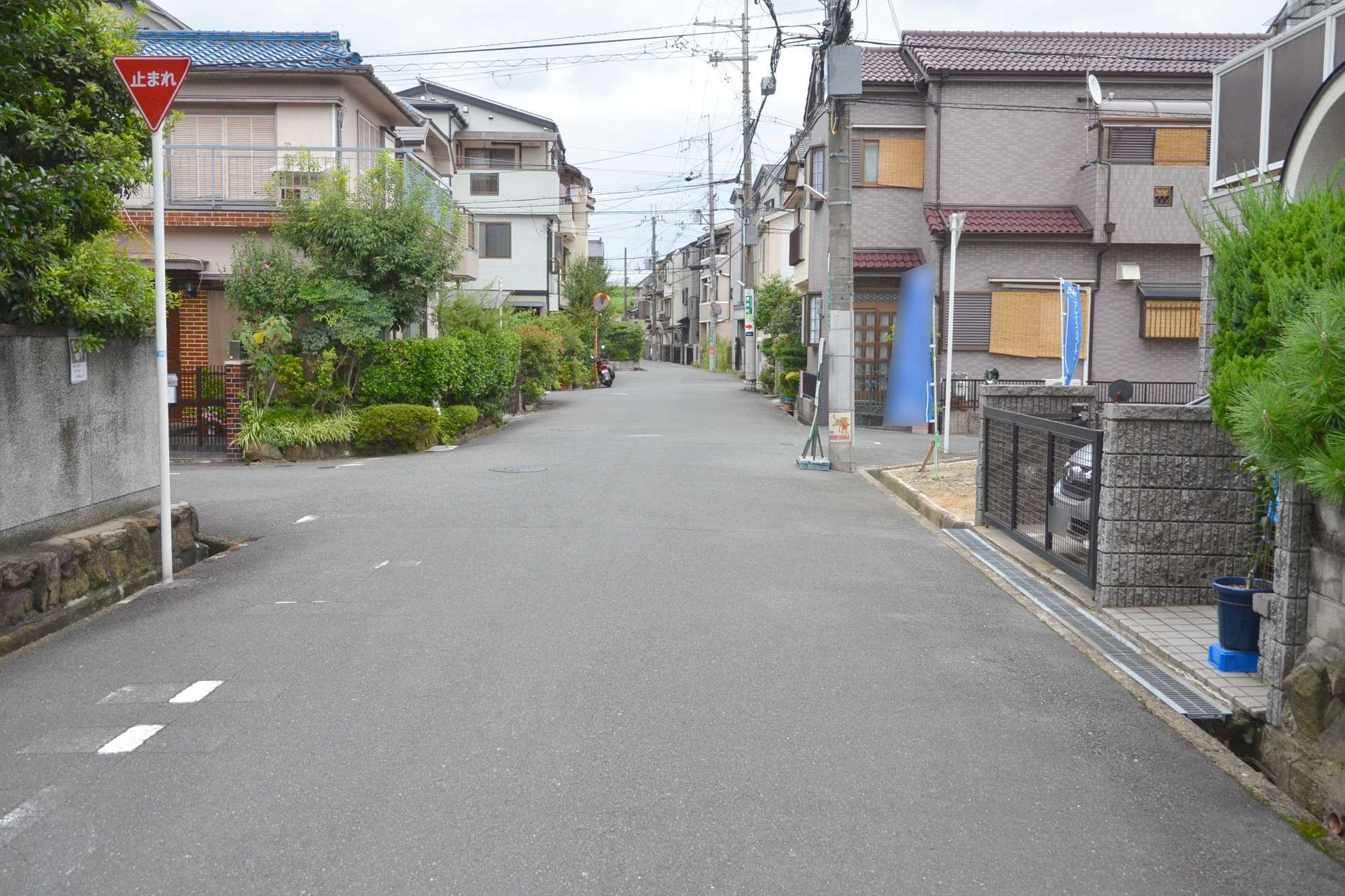 町中でも緑を感じる住宅地。