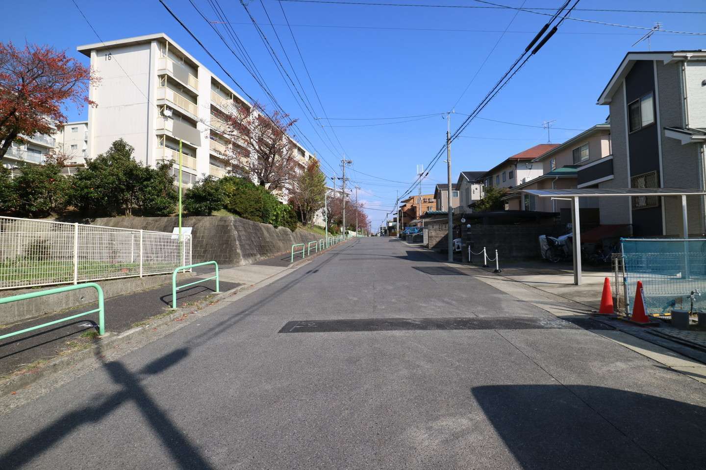 市営団地が町の大半を占めています。