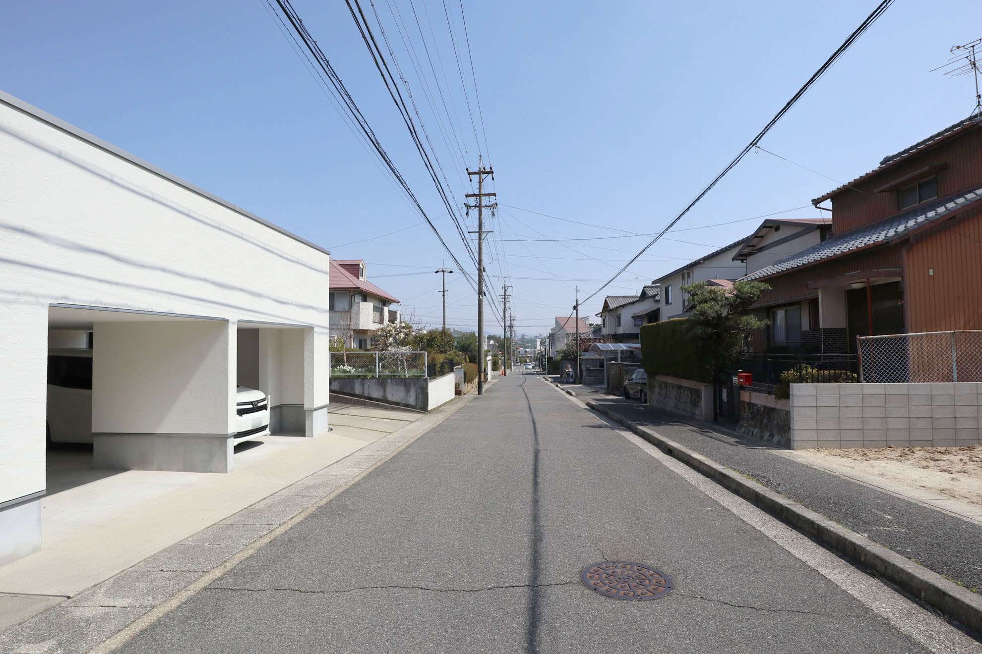 区画の整ったすっきりとした街並みです。