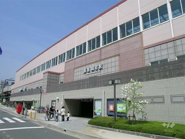 阪急宝塚線「岡町」駅の外観