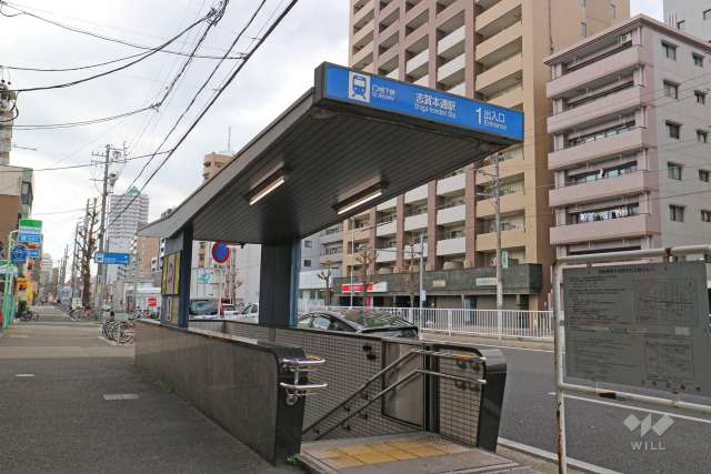 地下鉄名城線「志賀本通」駅の外観