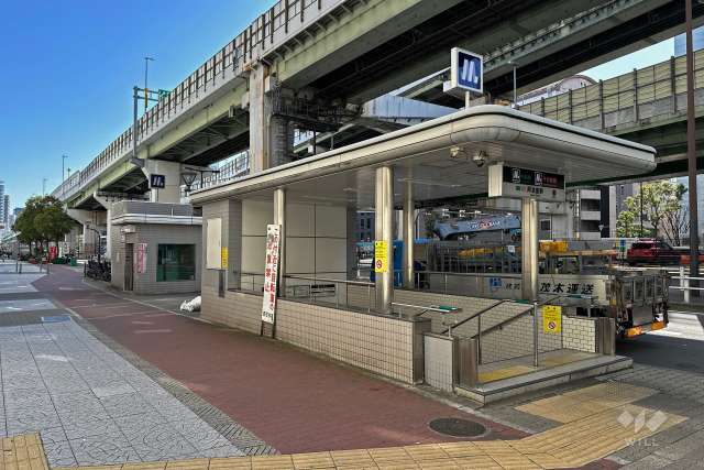 大阪メトロ千日前線「阿波座」駅の外観