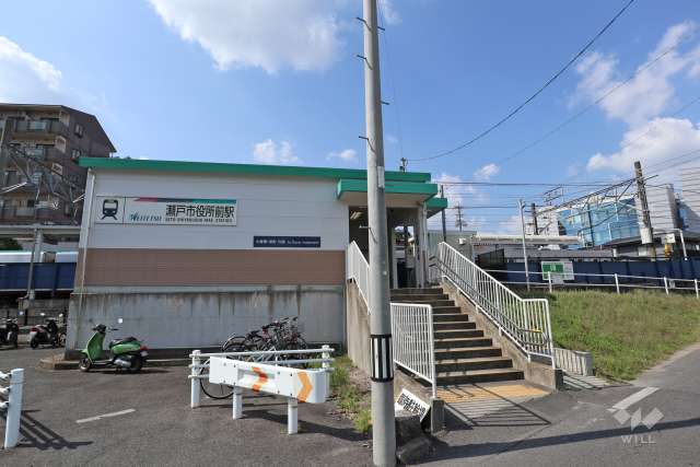 名鉄瀬戸線「瀬戸市役所前」駅の外観