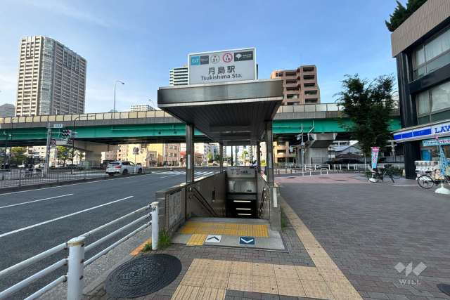 東京メトロ有楽町線「月島」駅の外観