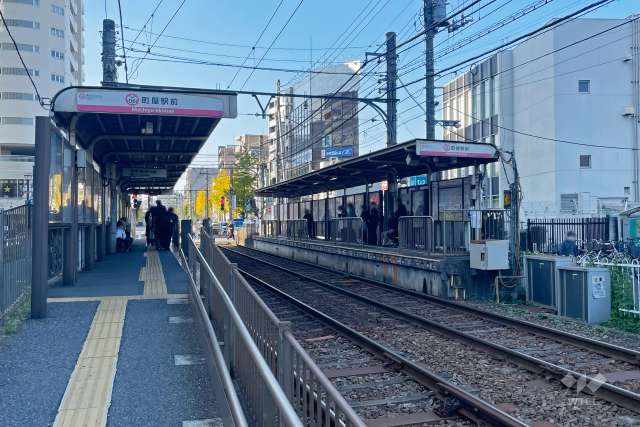 都電荒川線「町屋駅前」駅の外観
