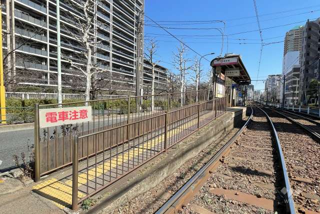 都電荒川線「面影橋」駅の外観