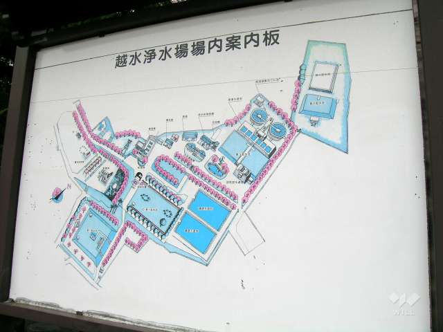 越水浄水場(さくらの通り抜け)の写真