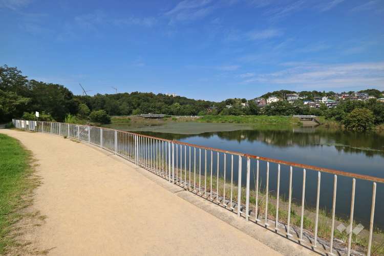 雨池公園と壇ノ浦公園の写真