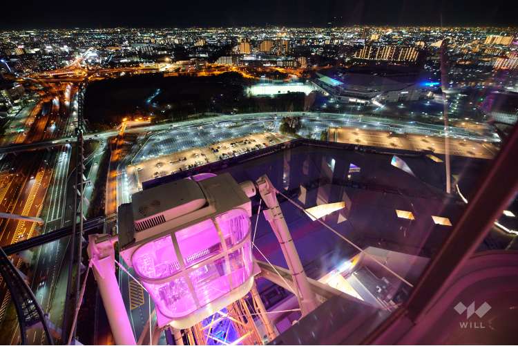 日本一の大観覧車 オオサカホイールの写真