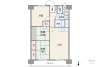 高針北住宅A棟の間取り図