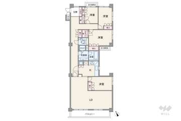 ライオンズマンション甲子園一番町5980万円：間取り図