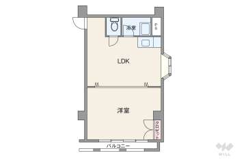 シルバーハイツ東寺町1250万円：間取り図