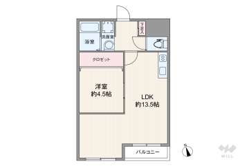 シャンティー九条1500万円：間取り図