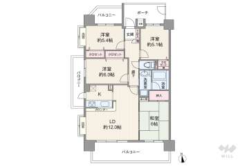 グランレイム赤池2149万円：間取り図