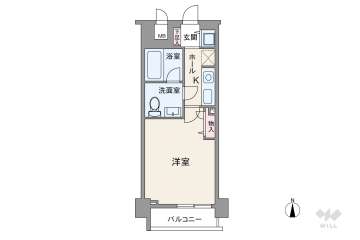 ラナップスクエア福島1600万円：間取り図