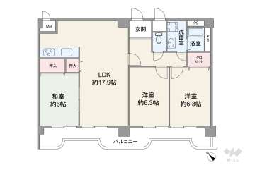 グランドメゾン広田1480万円：間取り図