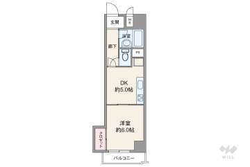 GSハイム西長堀1200万円：間取り図
