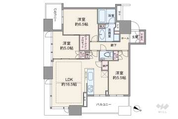 シティタワー梅田東12190万円：間取り図