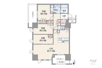 プレミスト梅田ノース14500万円：間取り図