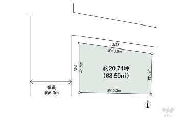 西宮市上大市1丁目 土地