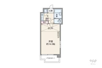 シティライフ新大阪1580万円：間取り図