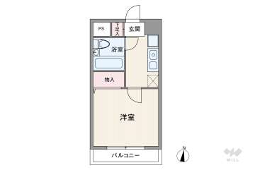 エスリード新大阪880万円：間取り図