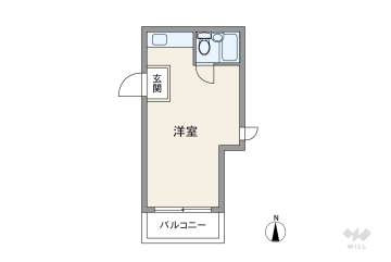 ダイドーメゾン西宮北口4550万円：間取り図