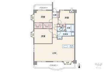アメニティ日比野2899万円：間取り図