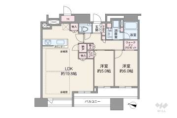 シティタワー梅田東11180万円：間取り図