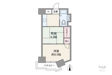 新大阪第一ダイヤモンドマンション650万円：間取り図