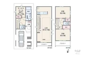 川崎市中原区中丸子 一戸建て