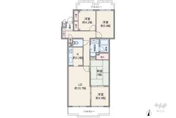 真栄マンション共和1000万円：間取り図