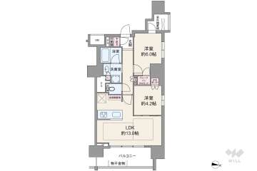 オープンレジデンシア金山熱田 THE COURT4200万円：間取り図