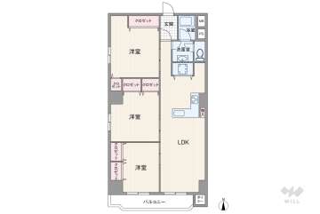 新大阪第一ダイヤモンドマンション2250万円：間取り図