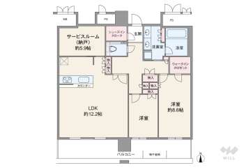 一条タワー金山6690万円：間取り図