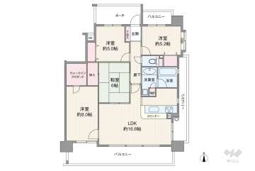 藤和シティホームズ日比野2280万円：間取り図