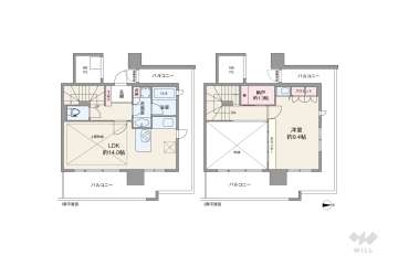 エルザグレース堀江タワー5980万円：間取り図