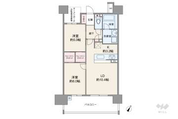 ファミリアーレ熱田伝馬町3080万円：間取り図