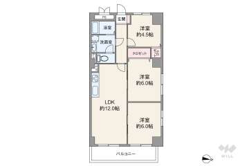 ハイマートすみれ2280万円：間取り図