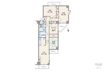 メイツ大府1449万円：間取り図