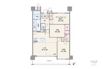 ワコーレ芦屋翠ヶ丘5990万円：間取り図