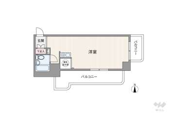 藤和シティコープ新大阪850万円：間取り図