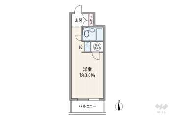藤和シティコープ新大阪750万円：間取り図