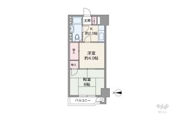 新大阪第一ダイヤモンドマンション765万円：間取り図