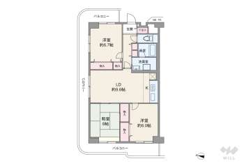 サンハイツ灘2530万円：間取り図
