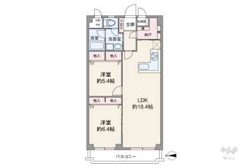 ストーク天神ハイム4250万円：間取り図