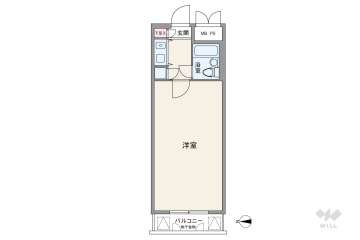 ライオンズマンション西長堀1400万円：間取り図