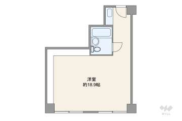 ユニゾーン新大阪1320万円：間取り図
