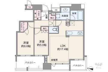 シティタワー梅田東10300万円：間取り図
