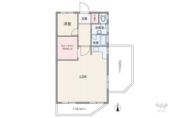シャルム八事1080万円：間取り図
